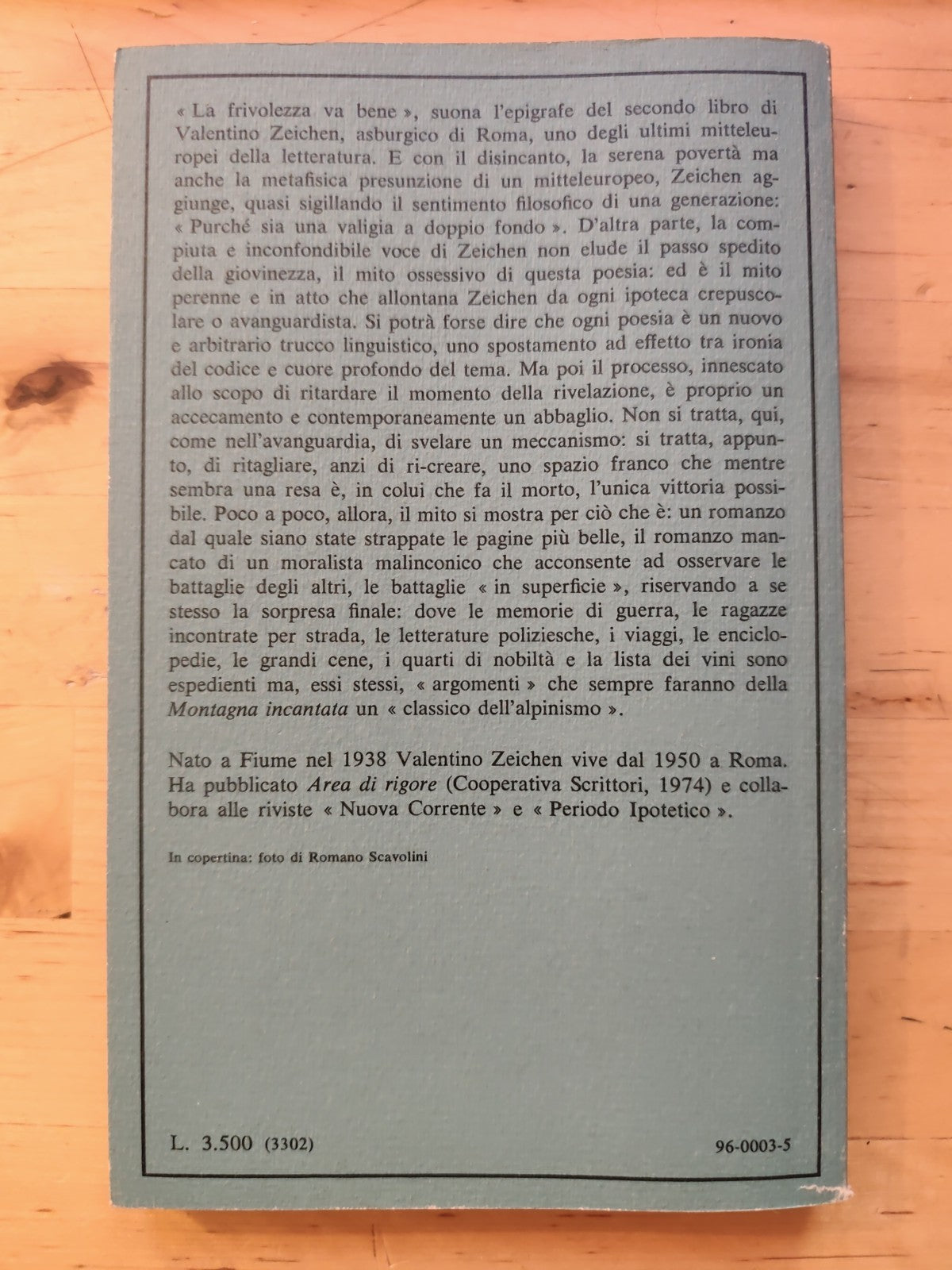 Valentino Zeichen, Ricreazione. Società di poesia Guanda editore 1979