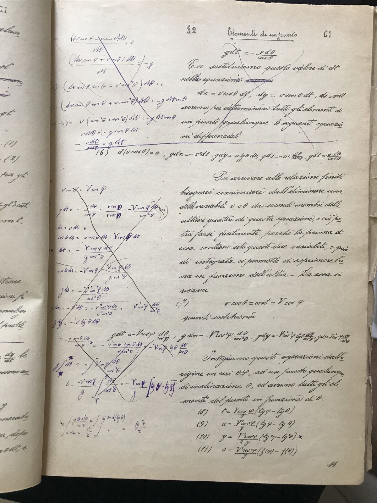 Lezioni di balistica esterna anno 1894-95, Ronca-Bassani, tipo-lit. navale