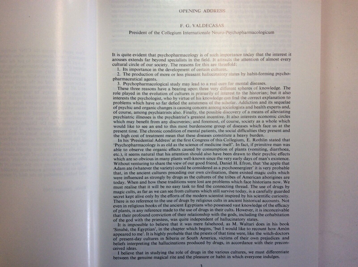 THE PRESENT STATUS OF PSYCHOTROPIC DRUGS - EXCERPTA MEDICA FOUNDATION 1969