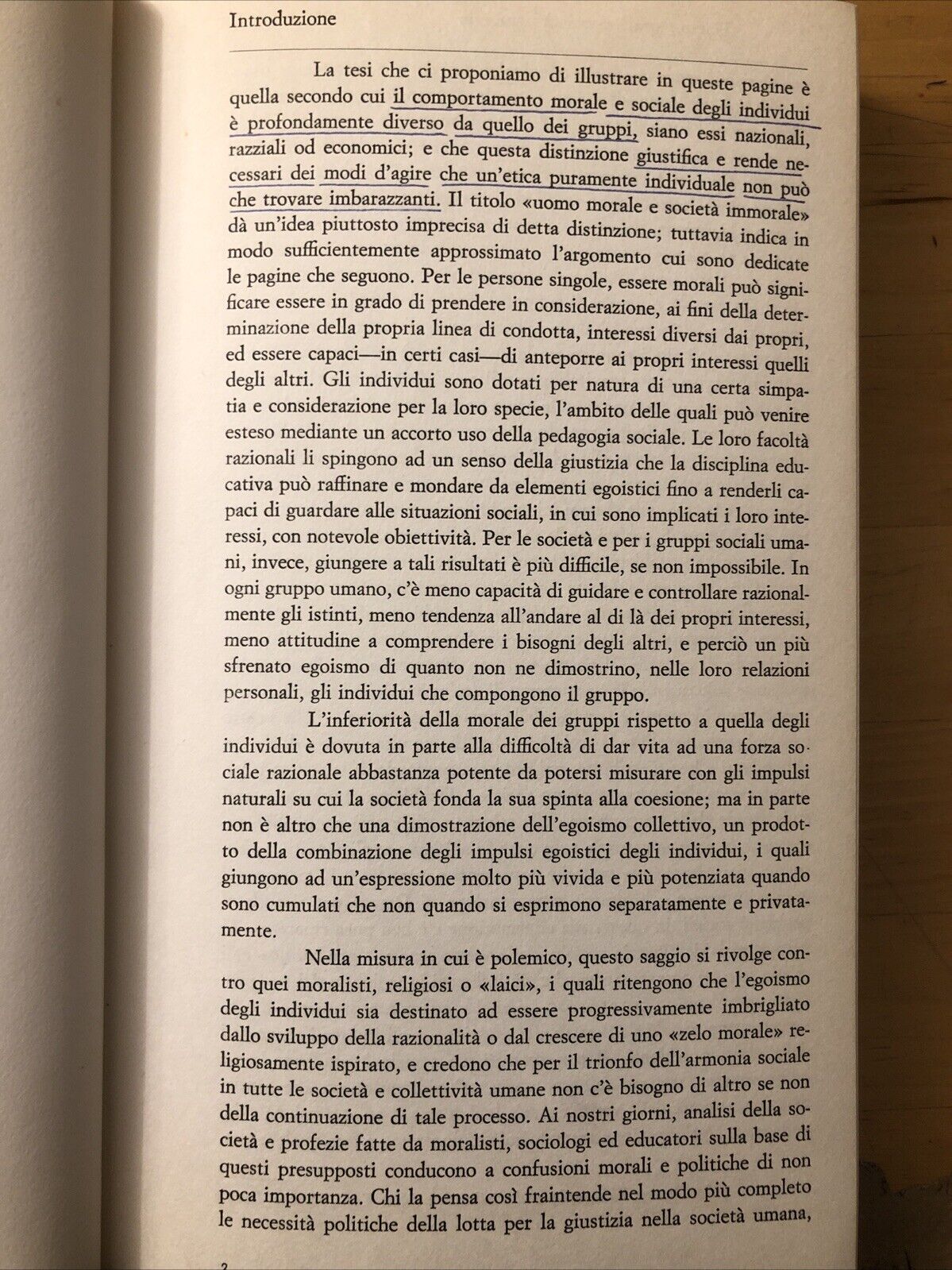 Uomo morale e società immorale, Reinhold Niebuhr - Jaca book 1968