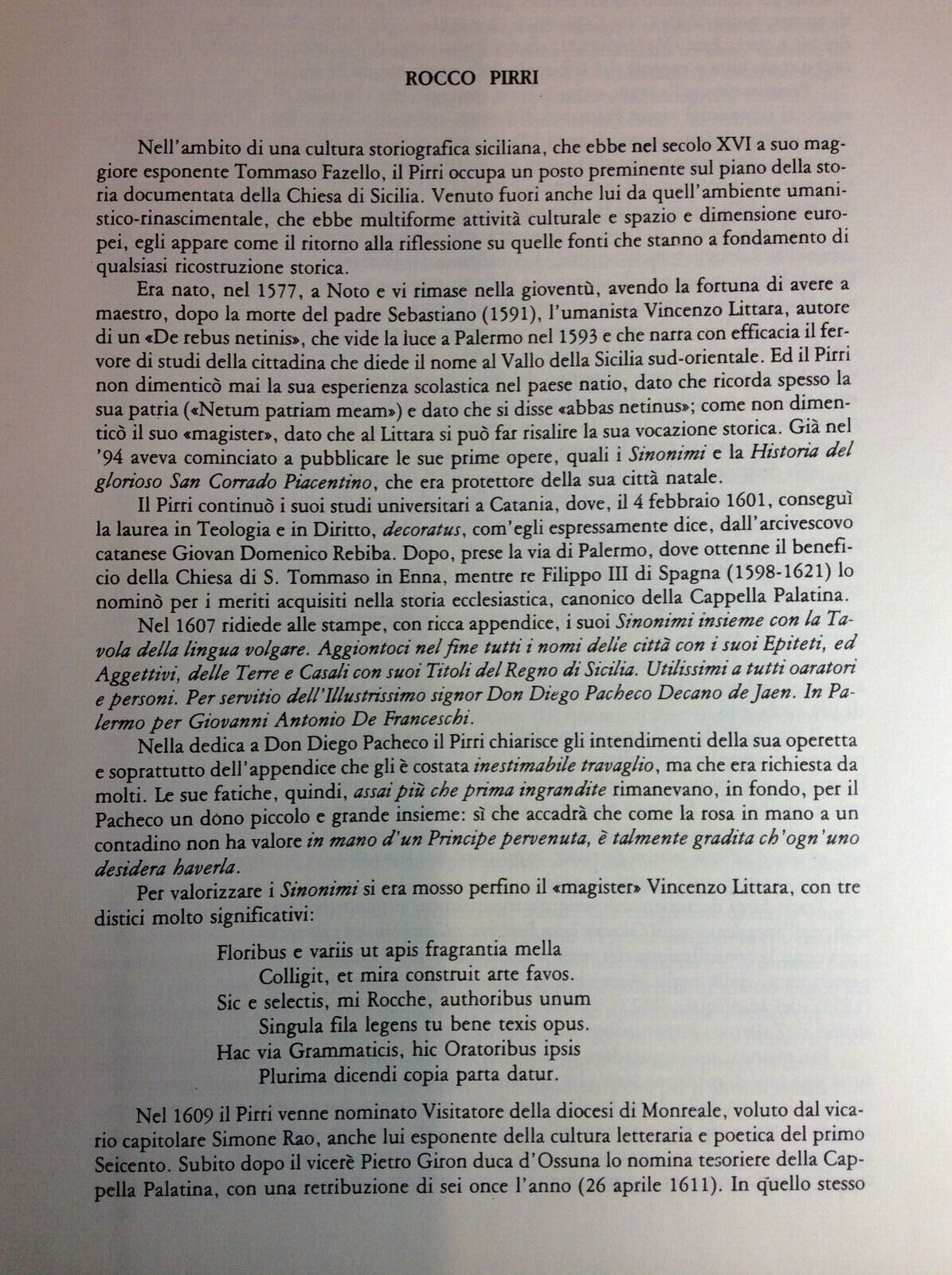 SICILIA SACRA , ROCCO PIRRI , ARNALDO FORNI RISTAMPA ANASTATICA