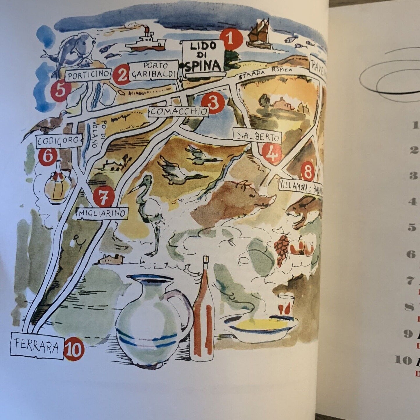 LIDO DI SPINA. ITINERARI GASTRONOMICI i vademecum. ediz. in tedesco 1966