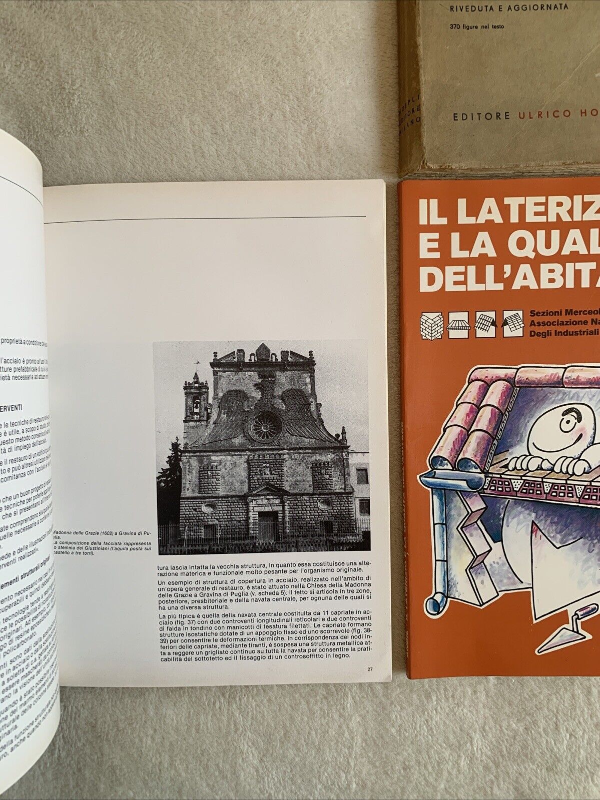 Il Cemento Armato - Santarella, Il laterizio, Principi di progettazione 4 voll.