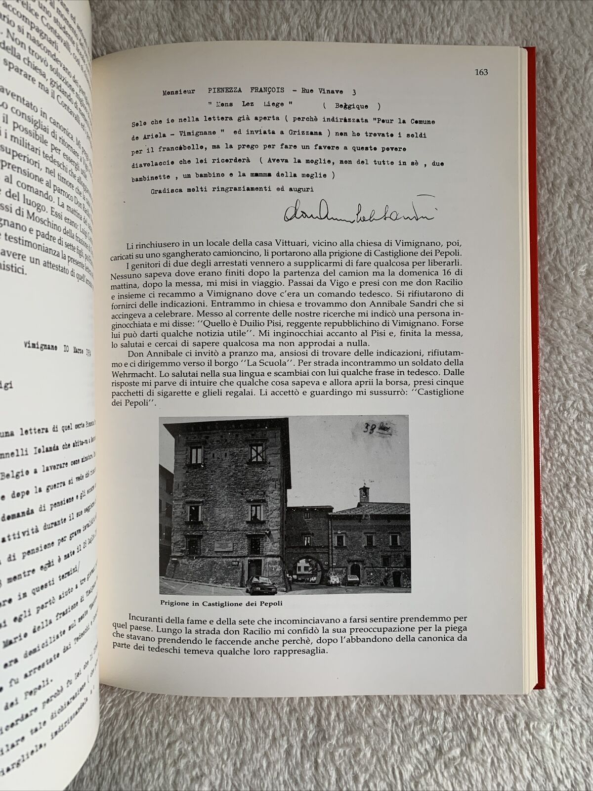 La Bufera Parroco nella resistenza. Don Luigi Tommasini *autografato* resistenza