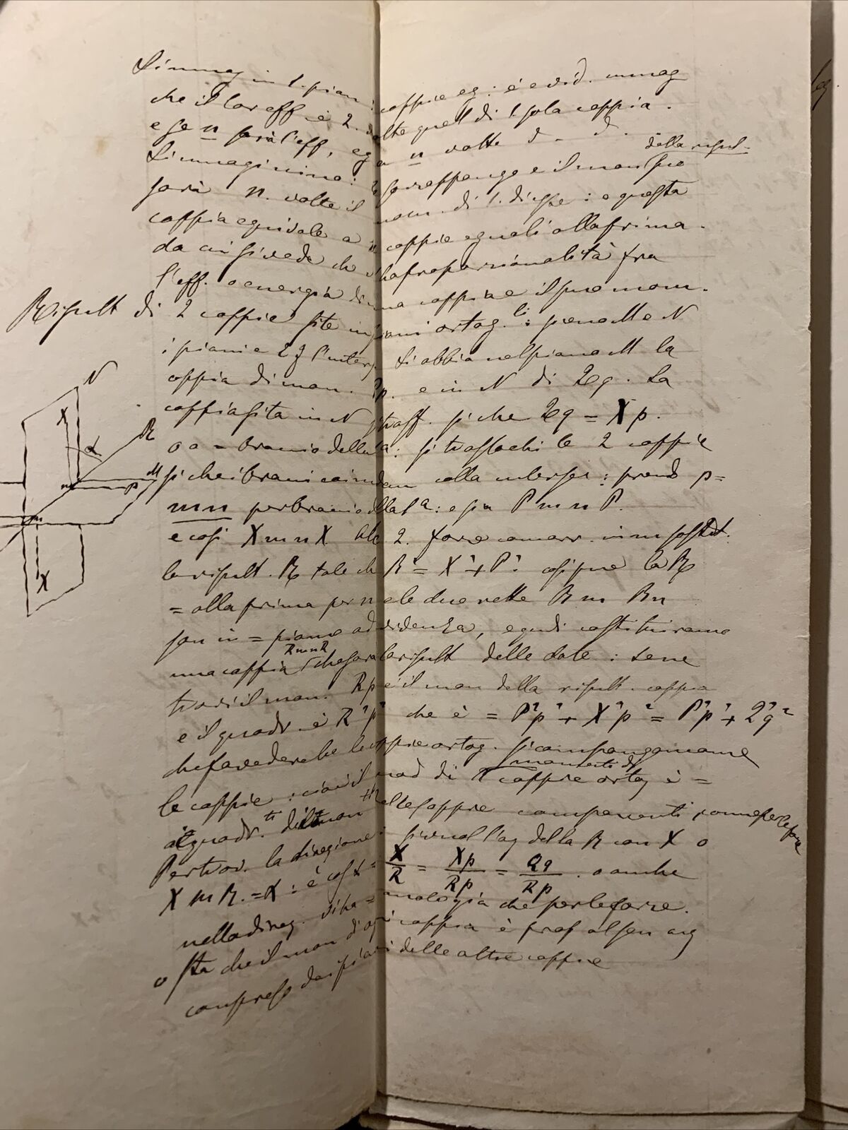Antico Manoscritto Università di Pavia 1876, Meccanica Razionale, Carlo Formenti