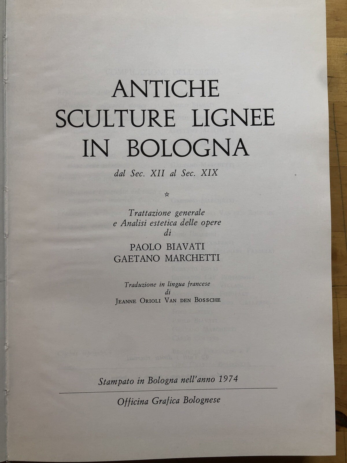 Antica scultura bolognese edita ed inedita, Antiche sculture lignee in Bologna