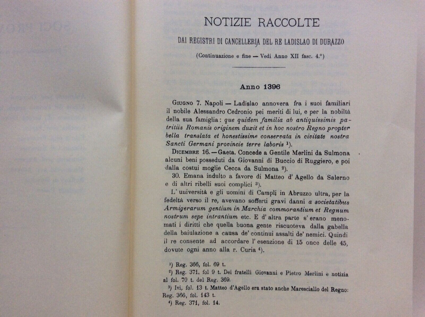 ARCHIVIO STORICO PER LE PROVINCE NAPOLETANE, ANNO TREDICESIMO, FORNI ristampa