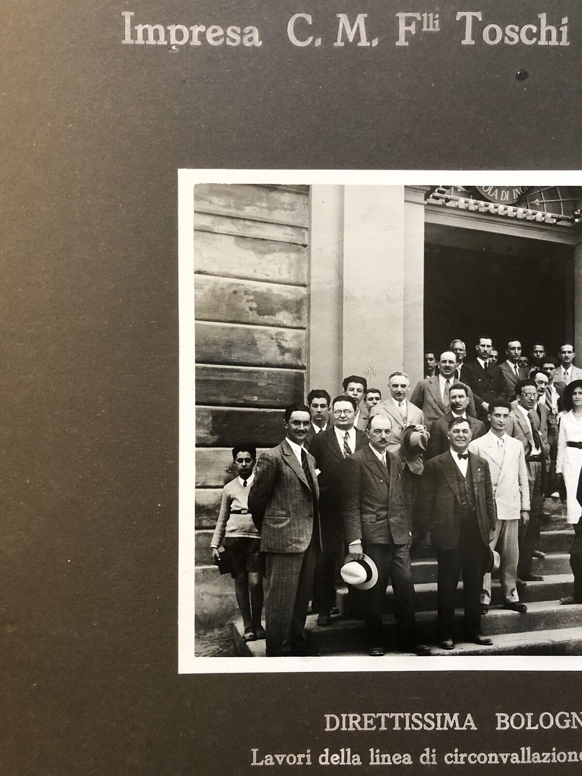 FERROVIE direttissima Bologna Firenze - Impresa C.M. Flli Toschi fu Ulisse 1931