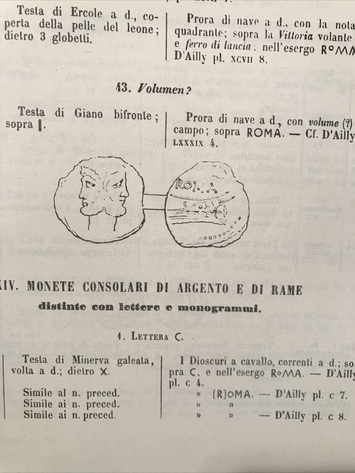 REGIO MUSEO DI TORINO - MONETE CONSOLARI E IMPERIALI, A. Fabretti, F. Rossi #