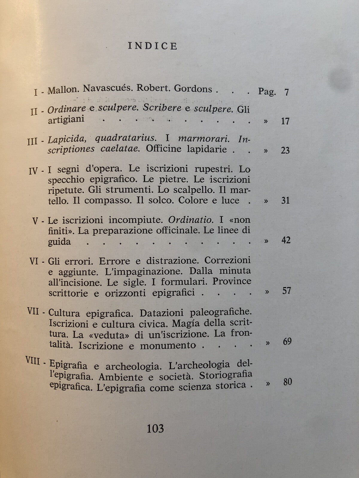 Il lapicida romano - Giancarlo Susini - scuola di Paleografia Bologna 1966