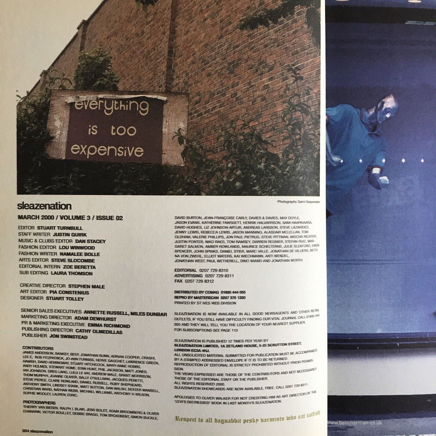SLEAZENATION magazine - march 2000 volume 3 issue 02