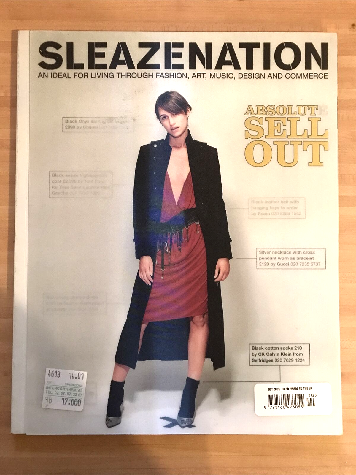 SLEAZENATION magazine oct 2001 - volume 4 issue 09 - Art Fashion Music Design