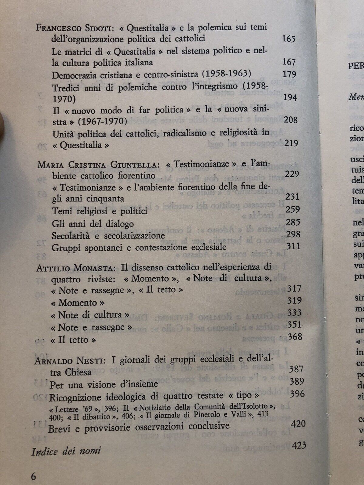 Intellettuali cattolici tra riformismo e dissenso, Sergio Ristuccia 1975
