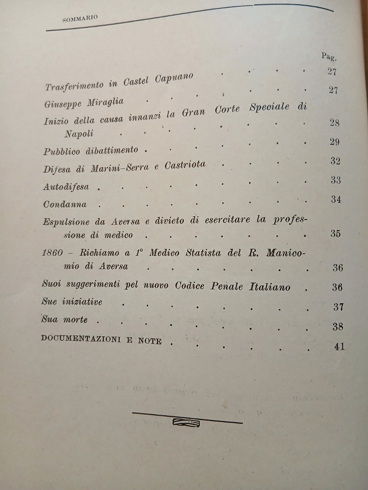 Un alienista patriota - Biagio Miraglia, La Pegna - scuola Tip. Villa Russo 1936