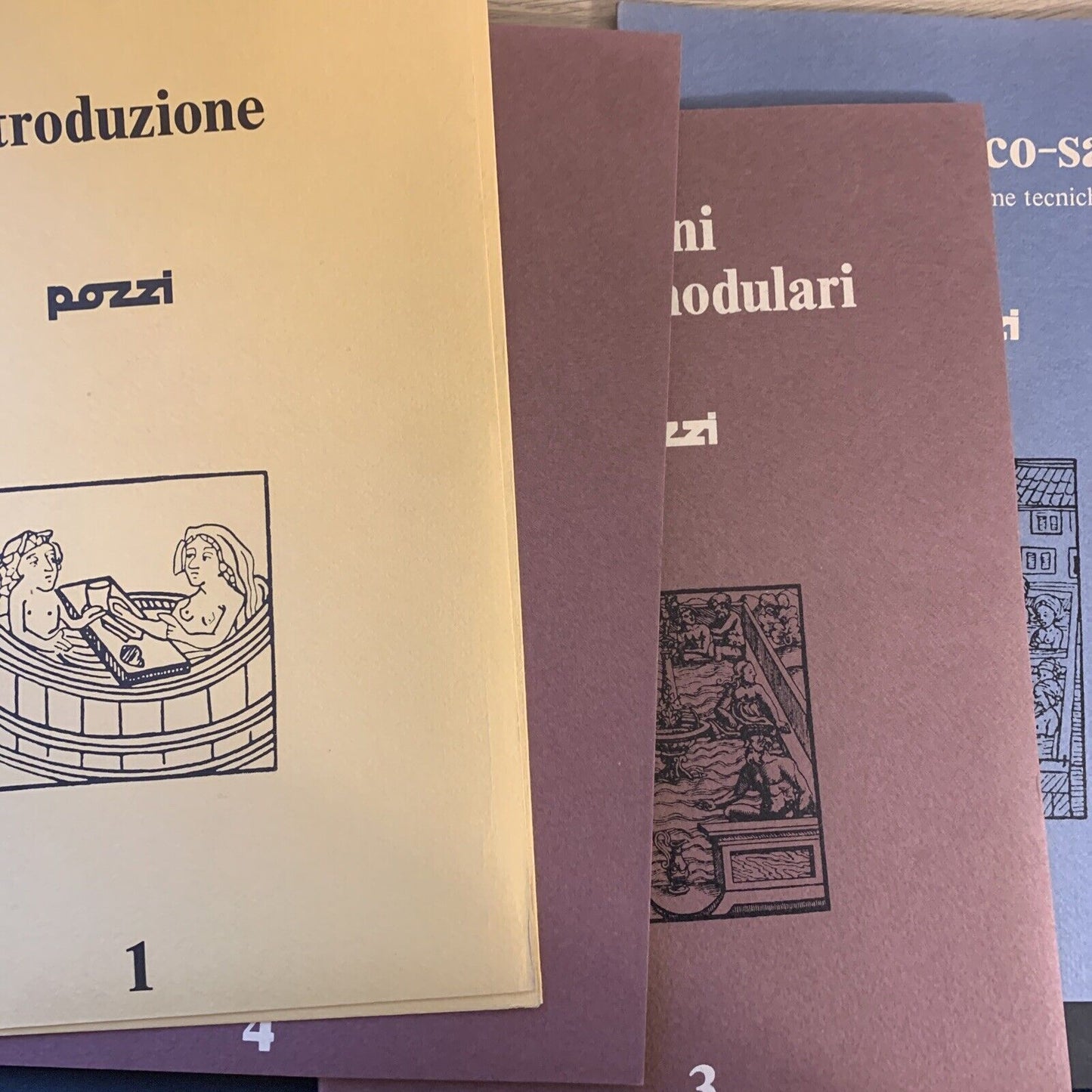 PROGETTAZIONE E AMBIENTAZIONE " IL BAGNO". MODULO 30 POZZI 1973