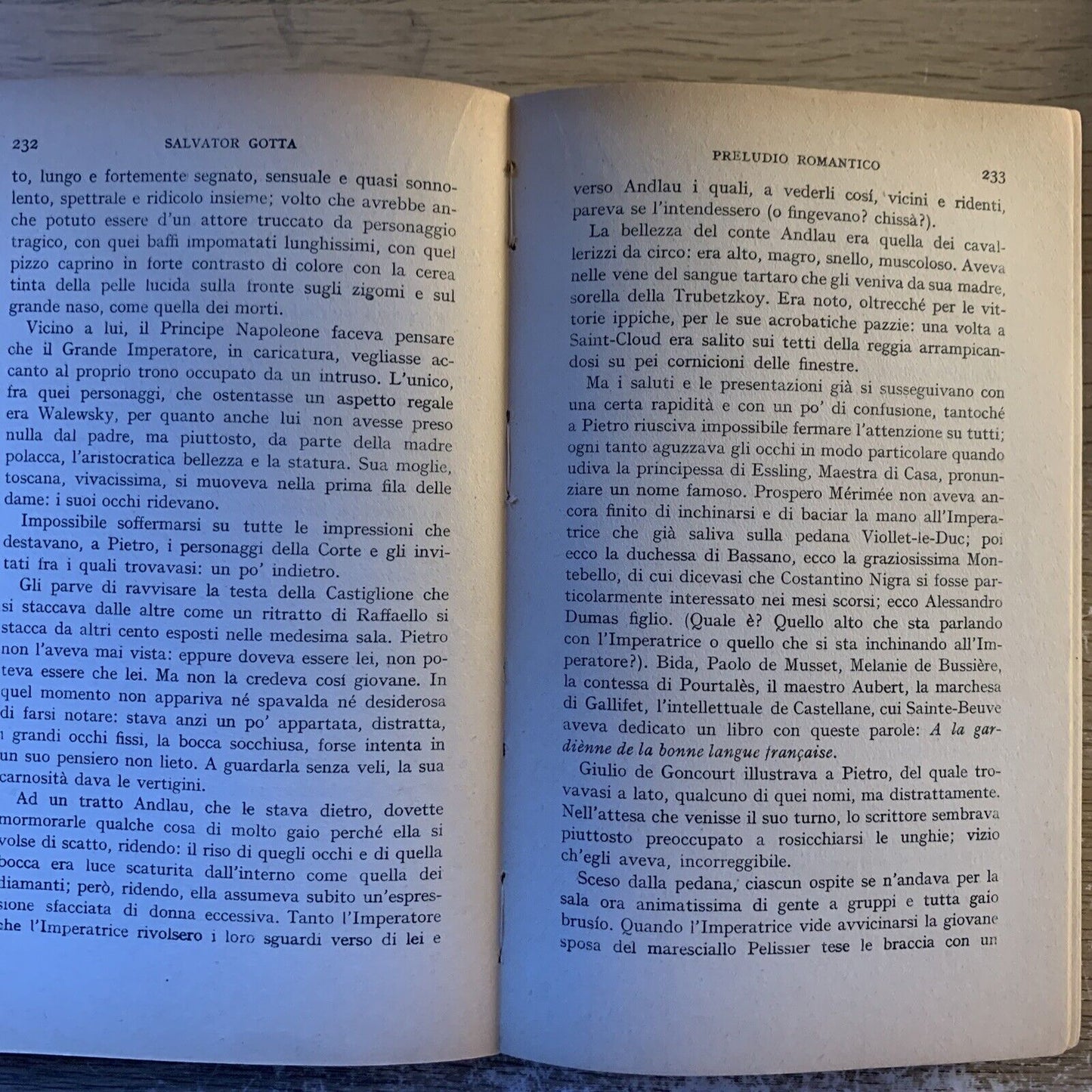 Preludio Romantico. Tutti i romanzi di Salvator Gotta. Mondadori 1949. prime ed.