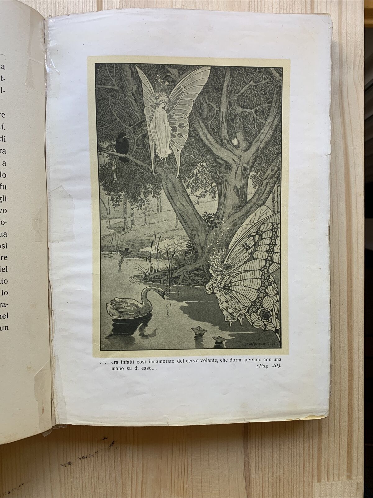 PETER PAN nei giardini di Kensington. Bemporad. Illustrazioni di Anichini #
