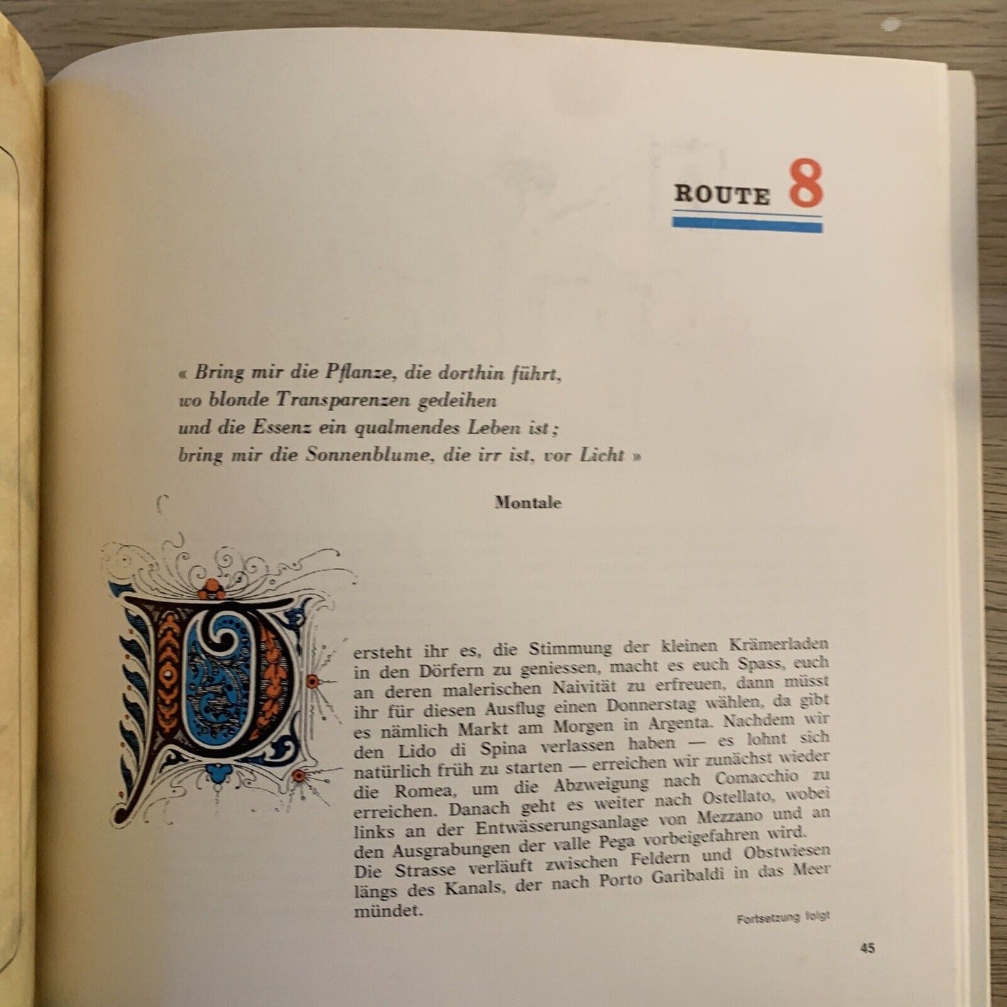 LIDO DI SPINA ITINERARI ROMANTICI. I VADEMECUM. EDIZIONE IN TEDESCO 1966