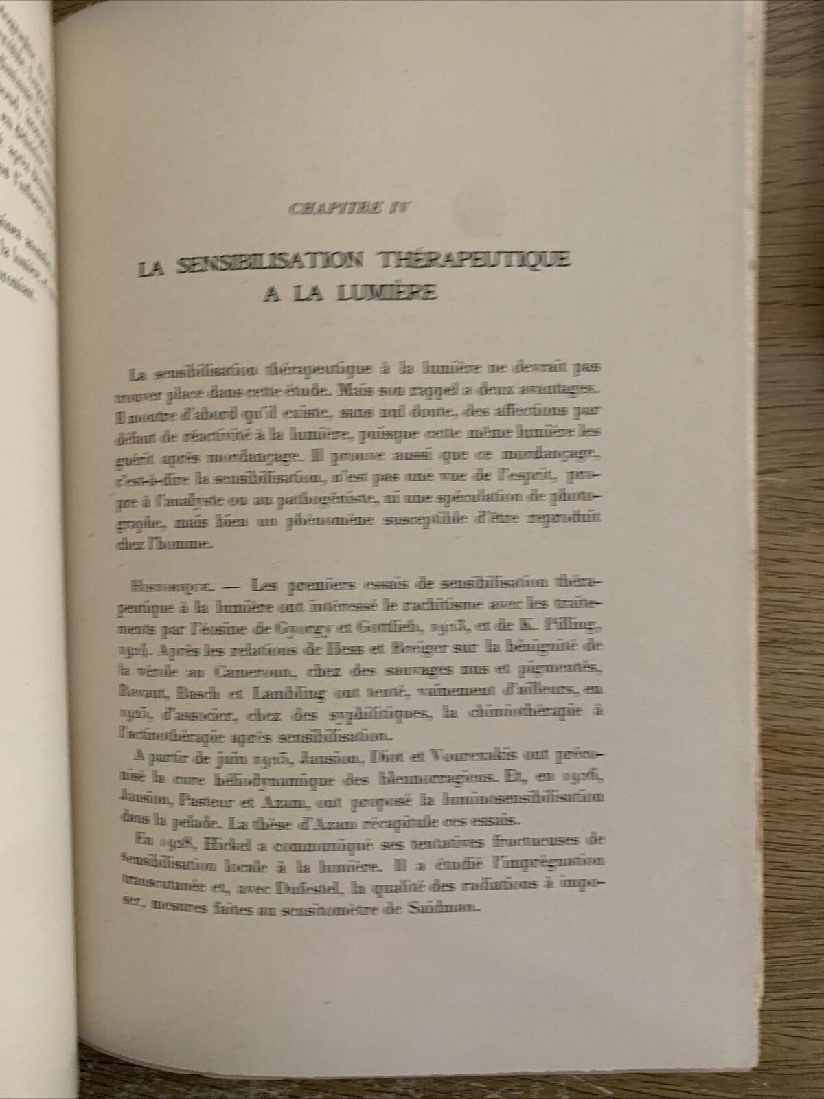 LES MALADIES DE LUMIÈRE et leur traitement. Hubert Jausion, Francois Pagès 1933