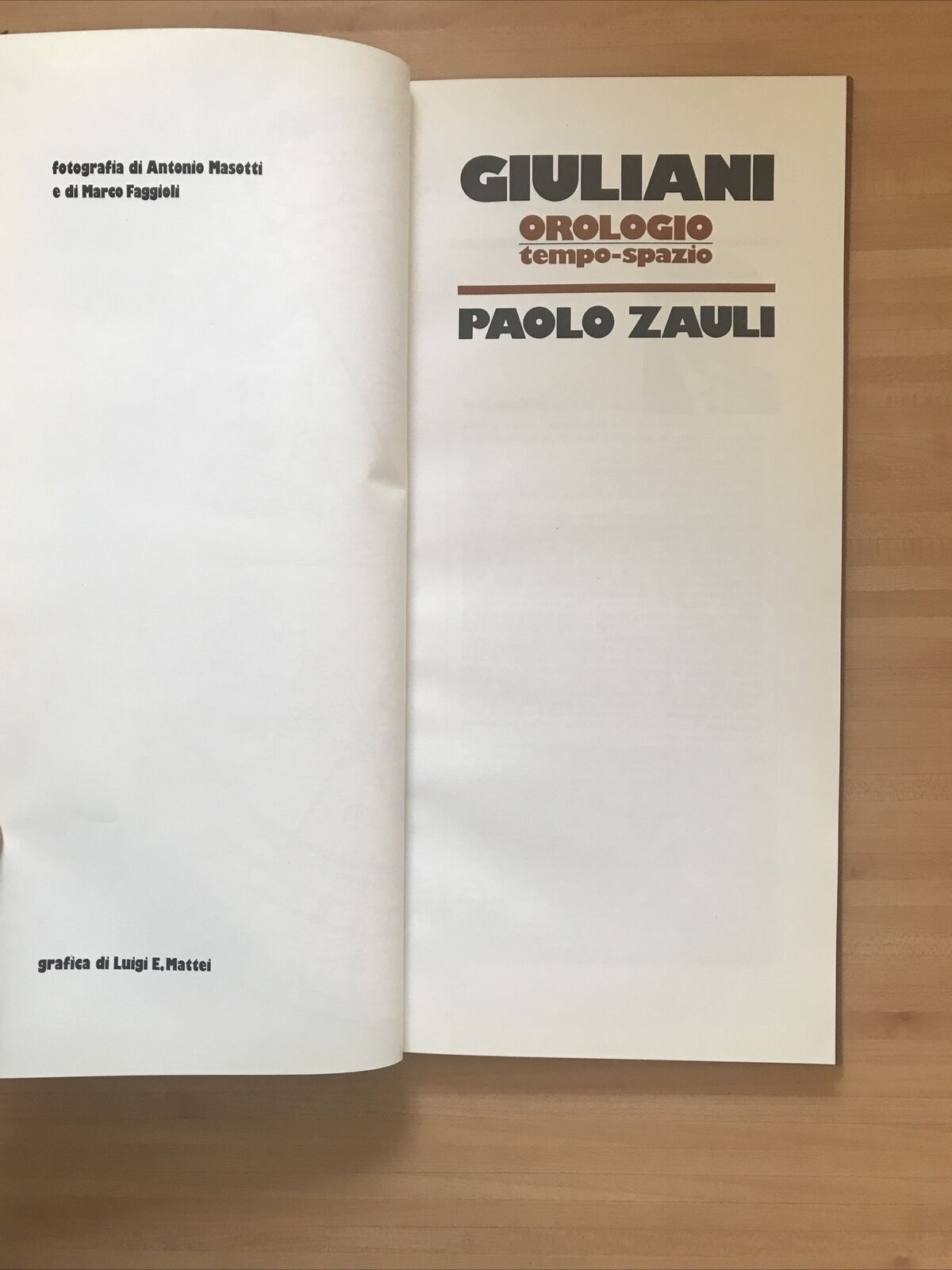 GIULIANI orologio tempo spazio PAOLO ZAULI