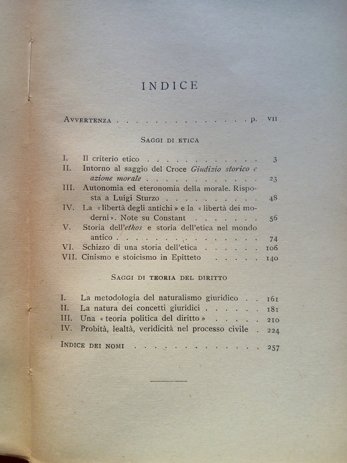 Saggi di etica e di teoria del diritto - Guido Calogero - Laterza 1947