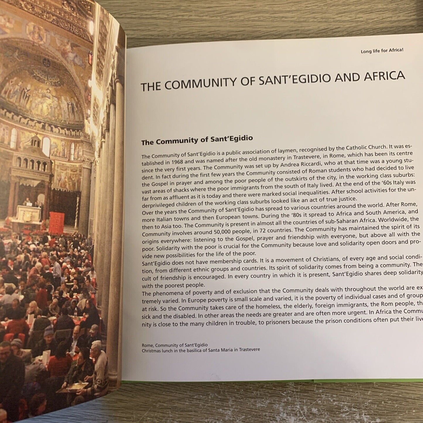 LONG LIFE FOR AFRICA defeating AIDS and malnutrition. Sant'Egidio Community