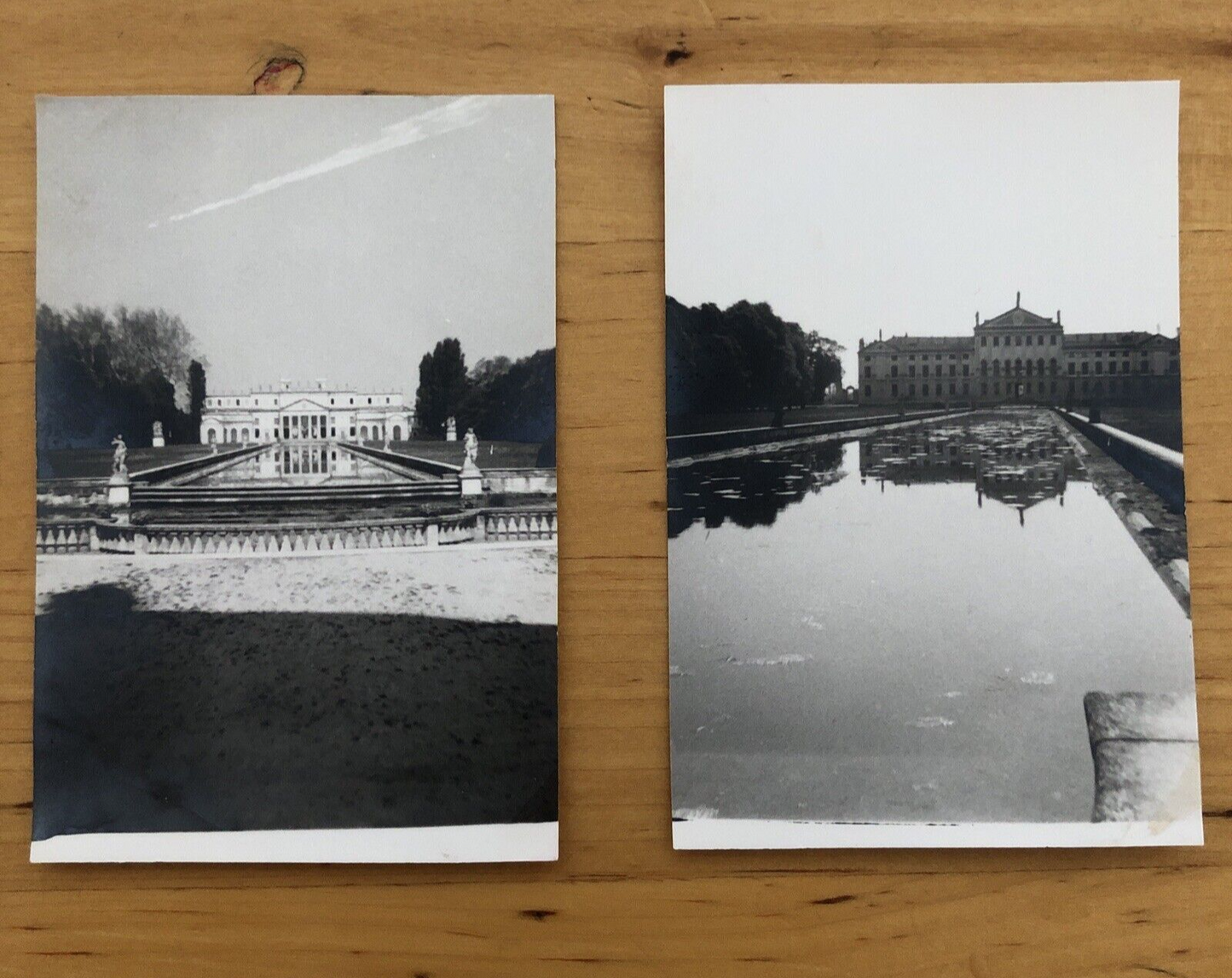 Fotografie Strà Villa Pisani anni '40 - 2 foto 6x9 cm