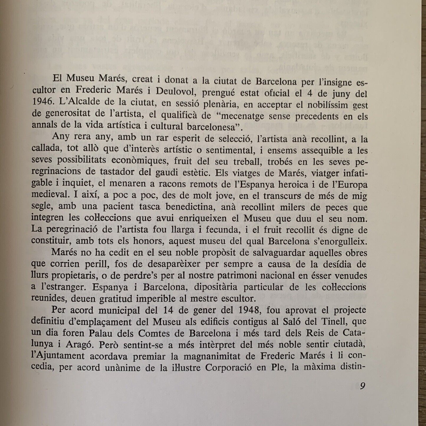 Museu Frederic Marés i Deulovol. Cataleg del Museu F. Marés 1979
