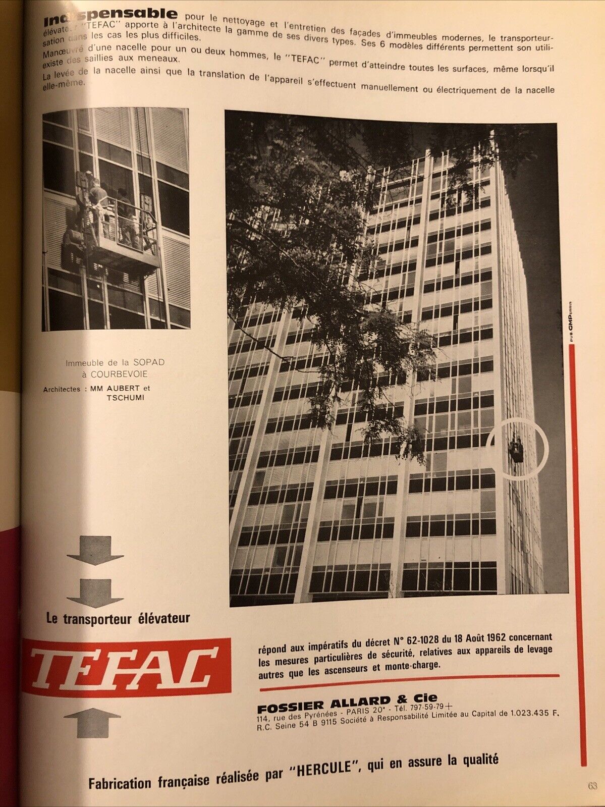 Techniques & Architectures - Grand immeubles - Avril 1965 ARCHITECTURE MAGAZINE