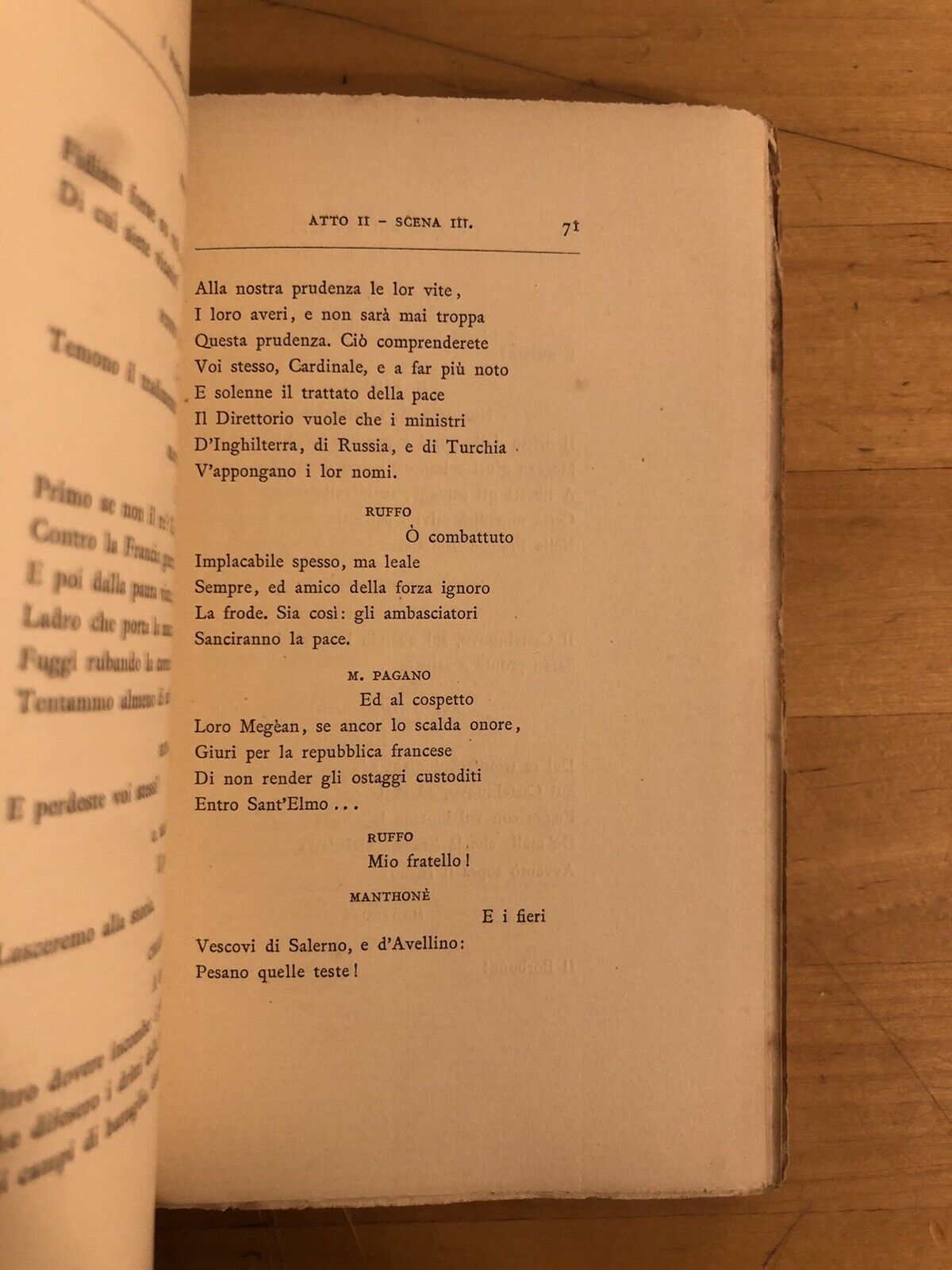 Teatro in versi - i Napoletani del 1799, poema drammatico in sei atti. P. Cossa