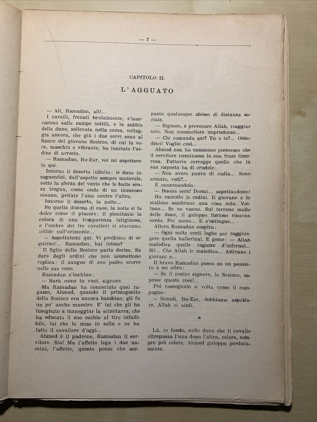 IL FIGLIO DELLO SCEICCO, Rodolfo Valentino - Vico Sinigallie 1927