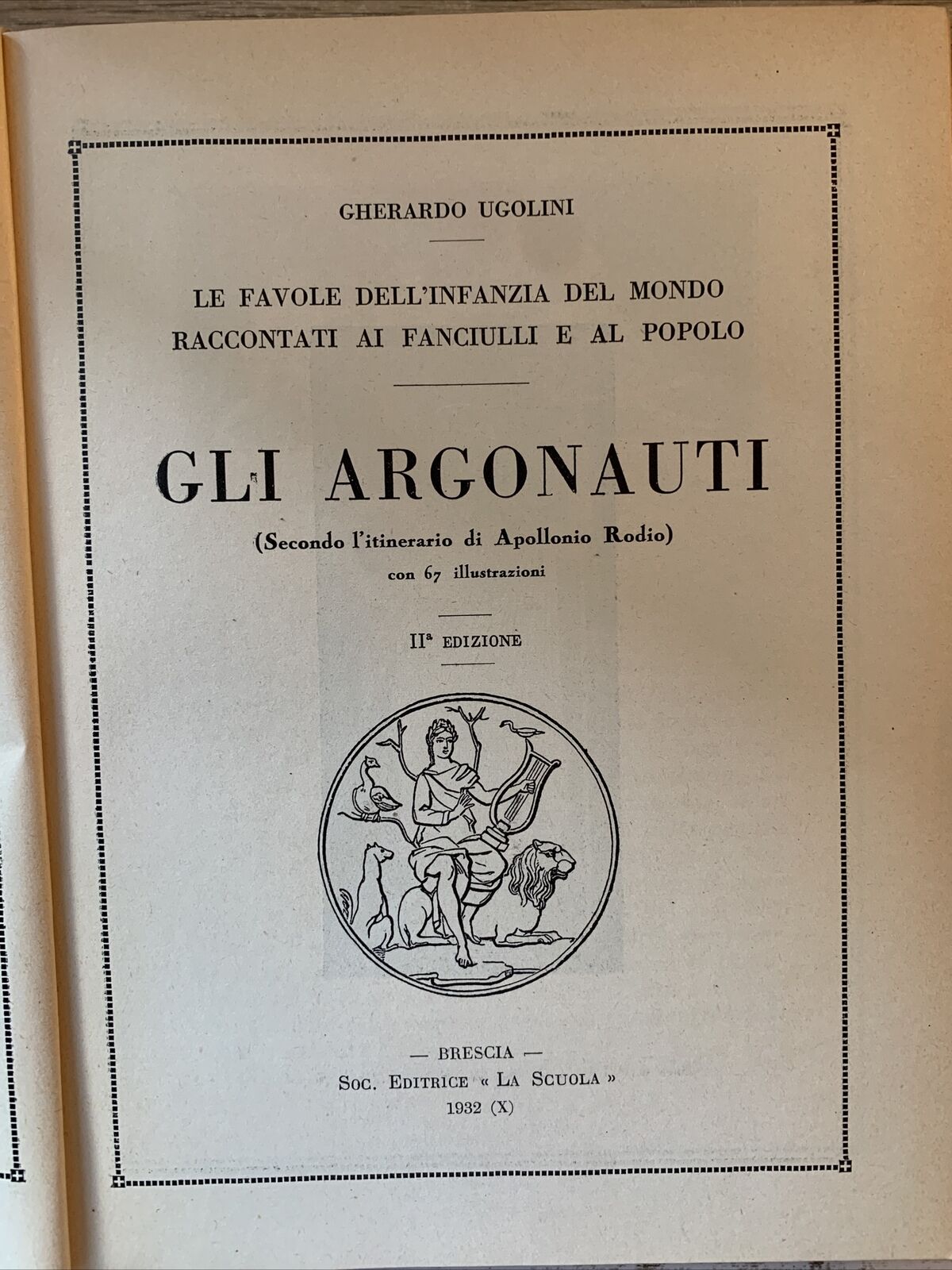 UGOLINI GHERARDO - ARIELE, GLI ARGONAUTI. società editrice la scuola 1929, 1932