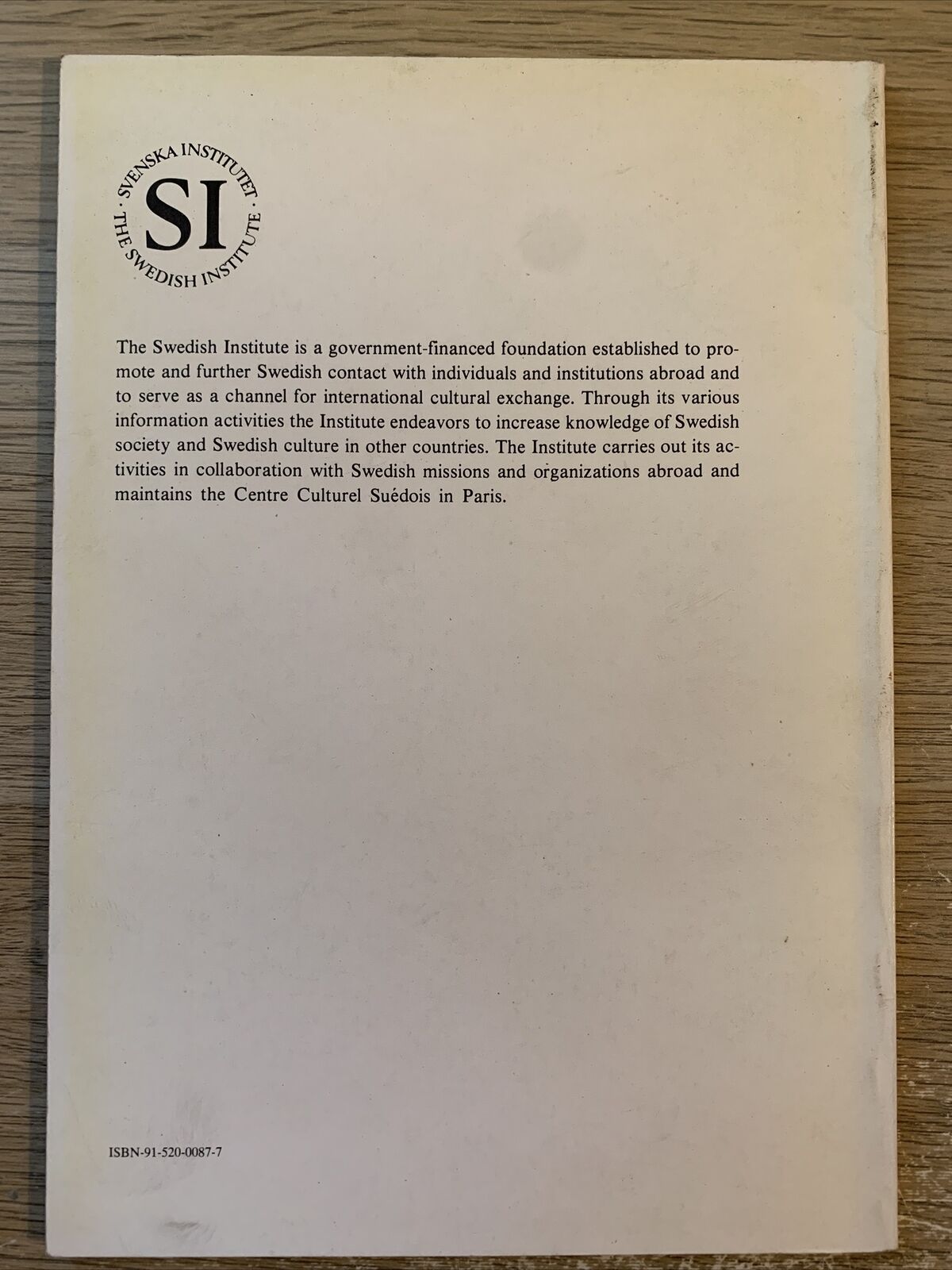 SWEDISH HISTORY IN BRIEF, Ingvar Andersson, Jörgen Weibull