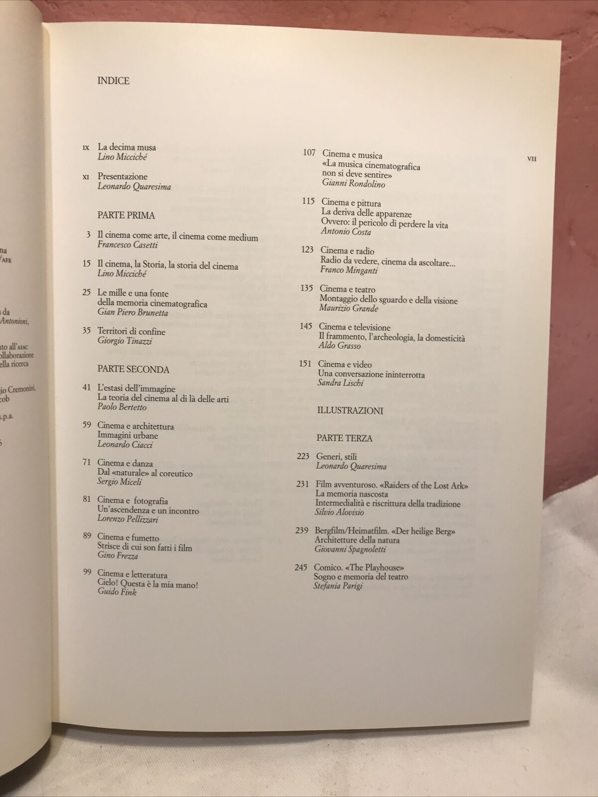 Il cinema e le altre arti, la biennale di Venezia,L. Quaresima,Marsilio editore