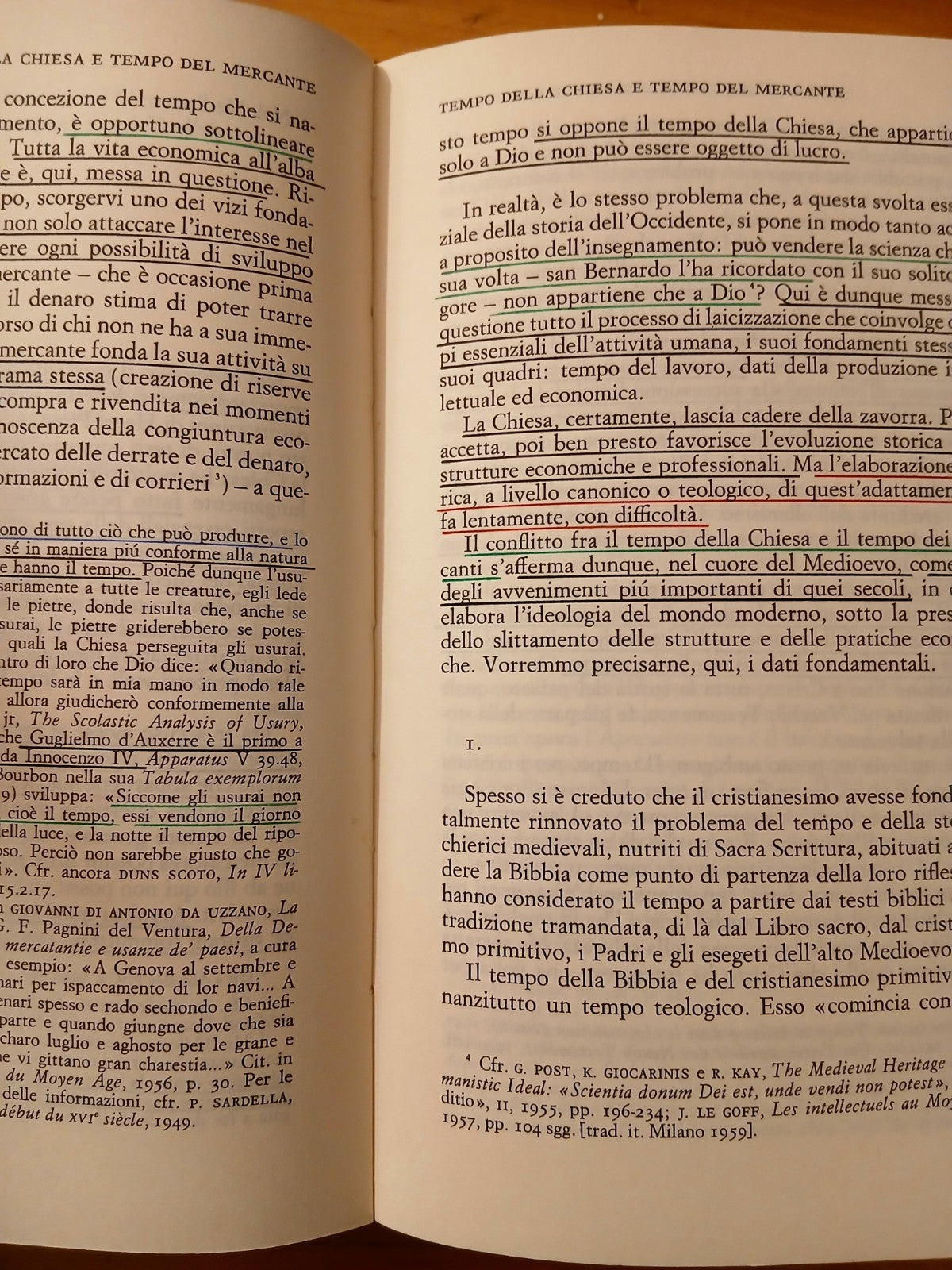 Tempo della Chiesa e tempo del mercante - Le Goff - Einaudi paperbacks 1981
