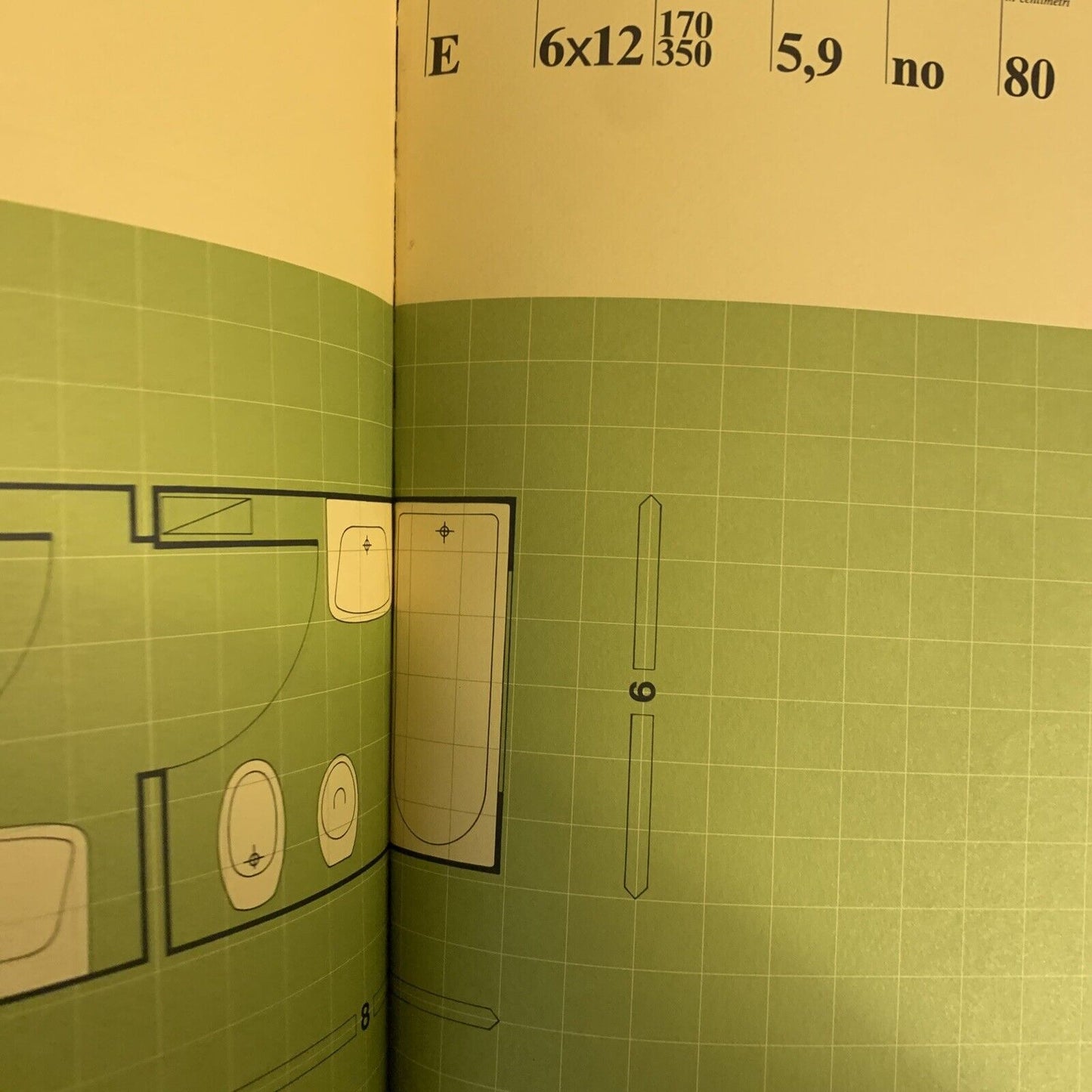 PROGETTAZIONE E AMBIENTAZIONE " IL BAGNO". MODULO 30 POZZI 1973