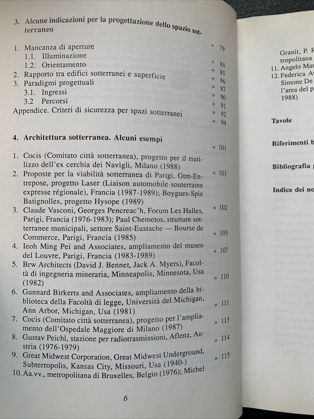 Progettare il sottosuolo - Avanza, Novati, Conta. Franco angeli 1991 #