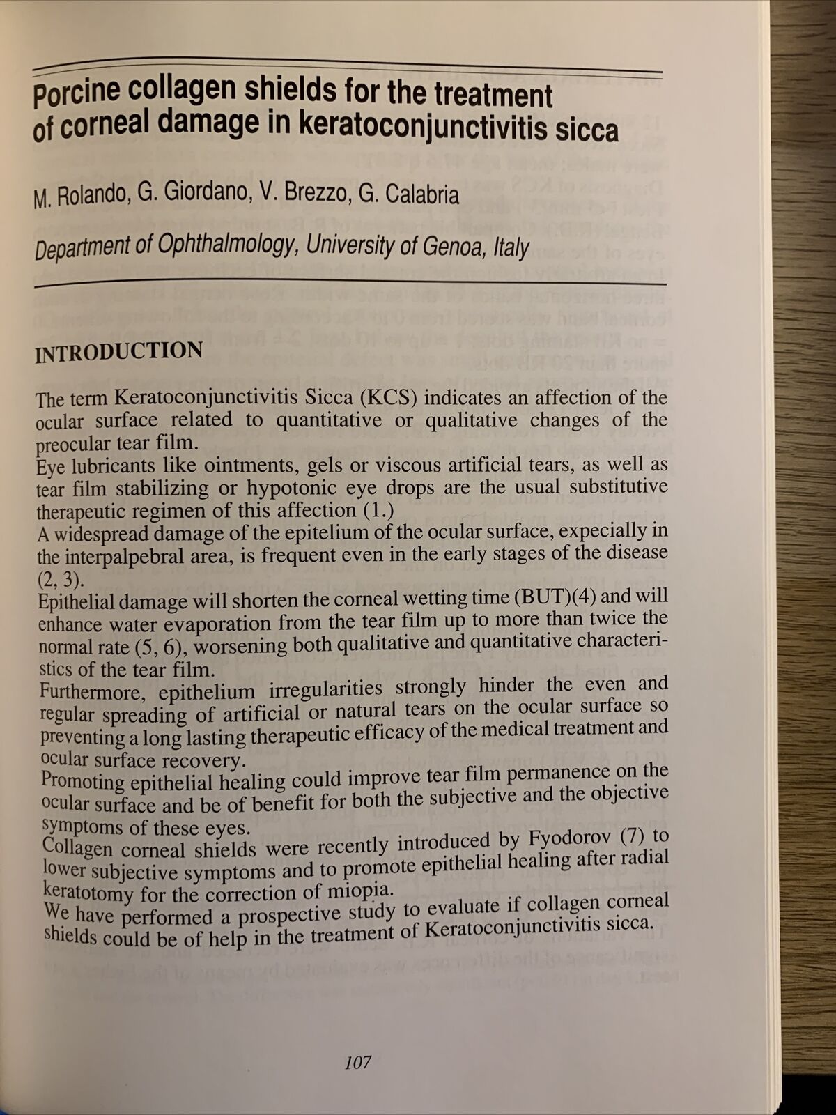 BIOMATERIALS IN OPHTALMOLOGY an interdisciplinary approach. Caramazza, Versura #