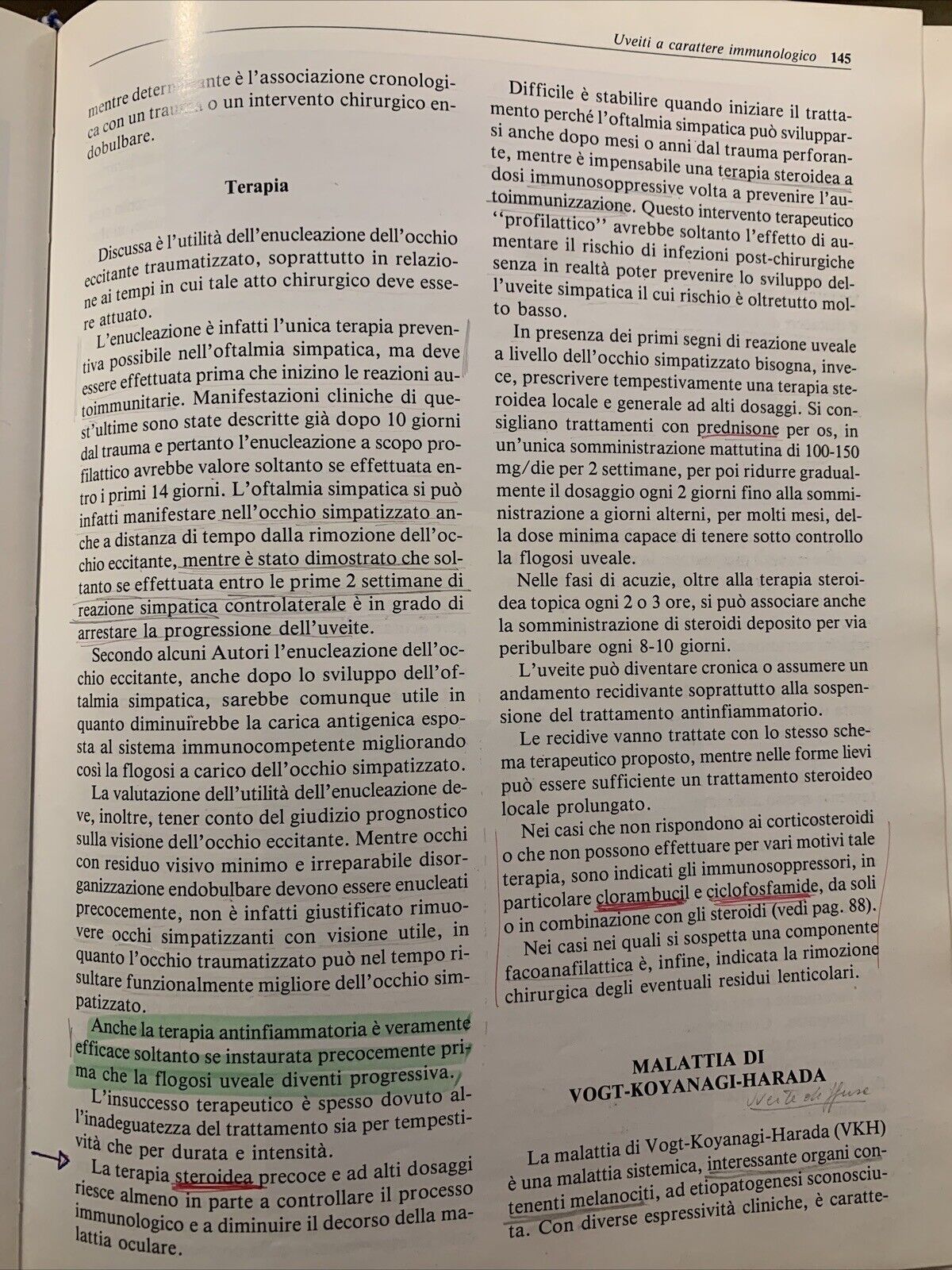 LE FLOGOSI UVEALI - PIVETTI PEZZI, MASSON 1987 #