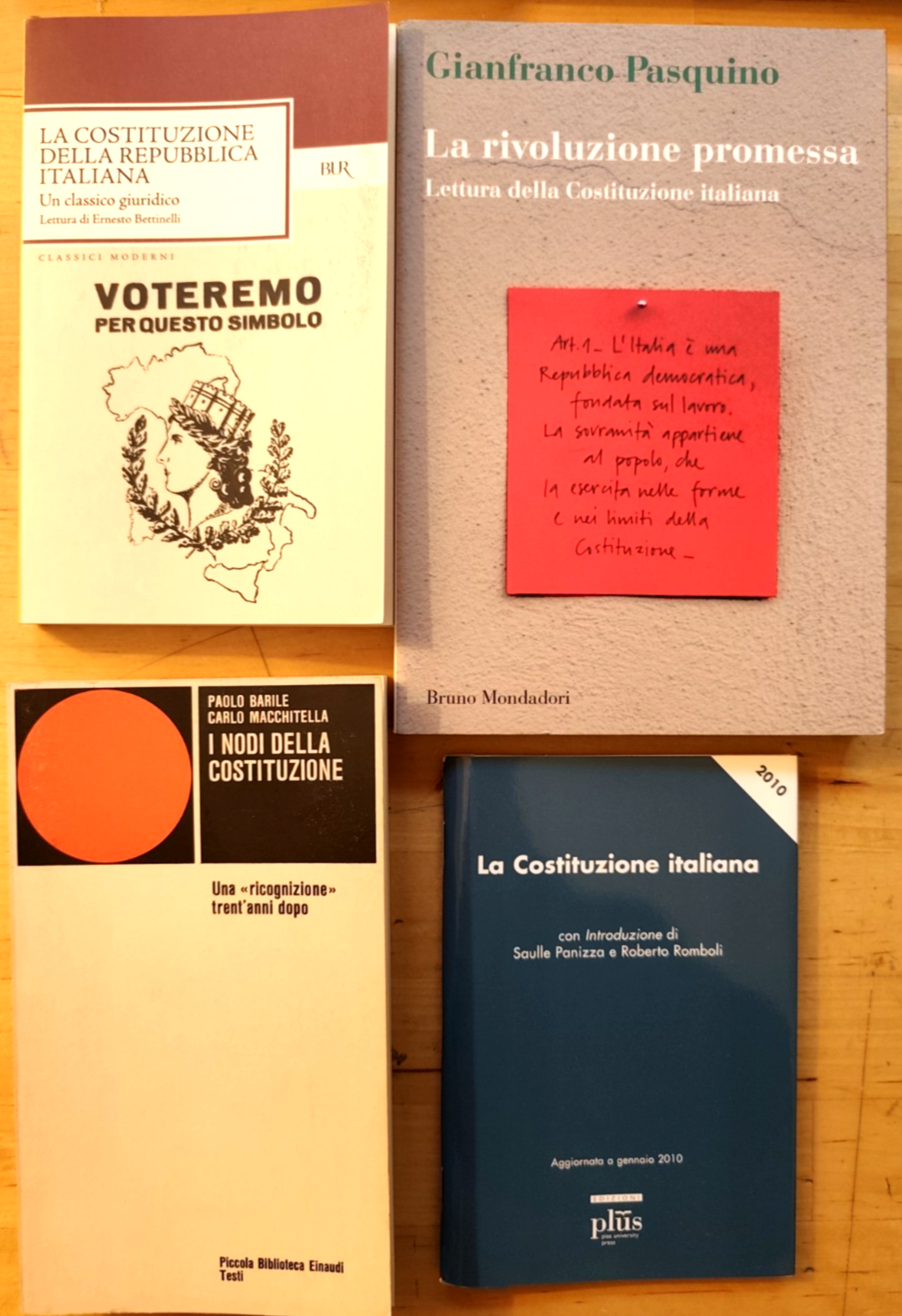 Costituzione Italiana I nodi della Costituzione Rivoluzione Promessa, G Pasquino