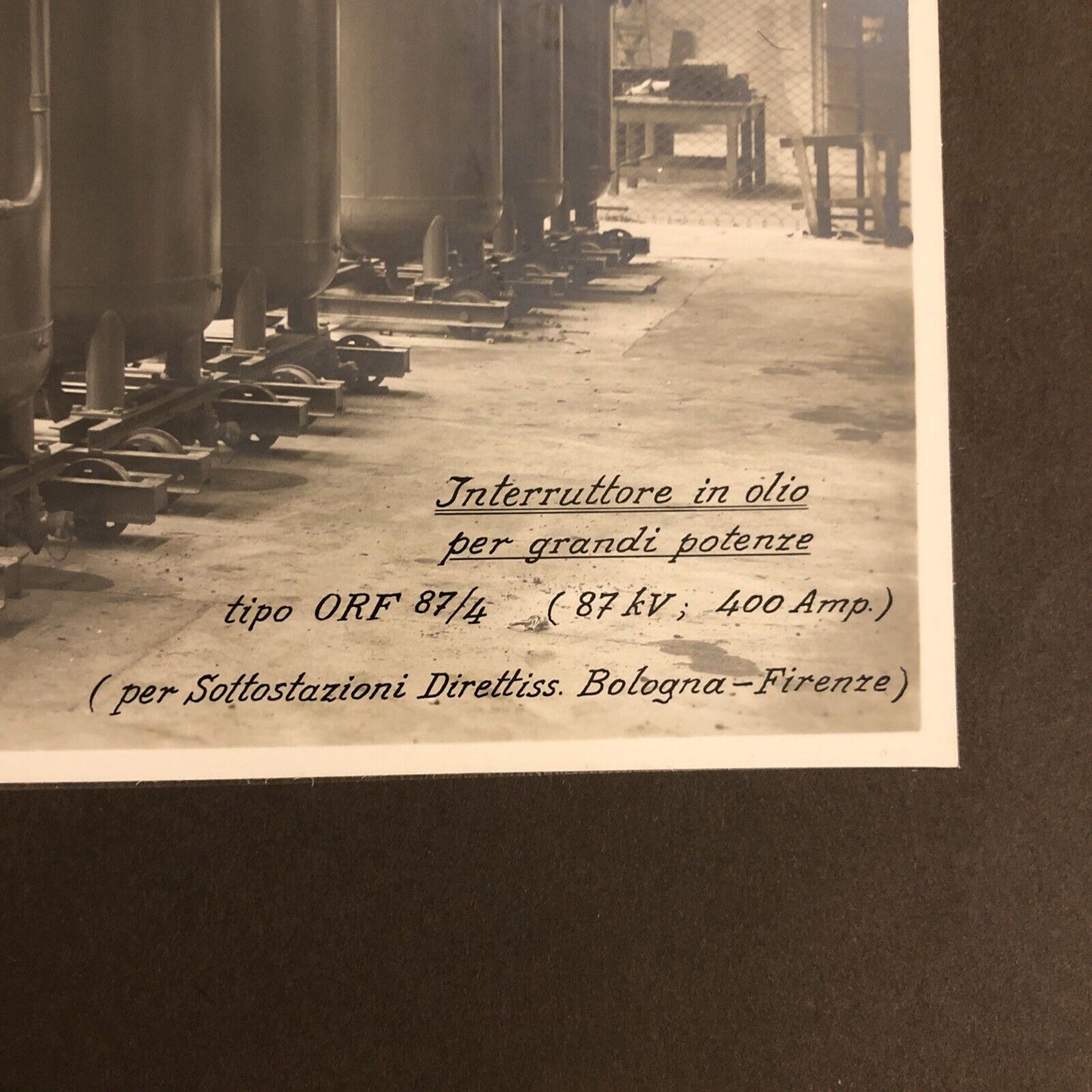 COSTRUZIONI MECCANICHE ERNESTO BREDA, direttissima Bologna Firenze, interruttore