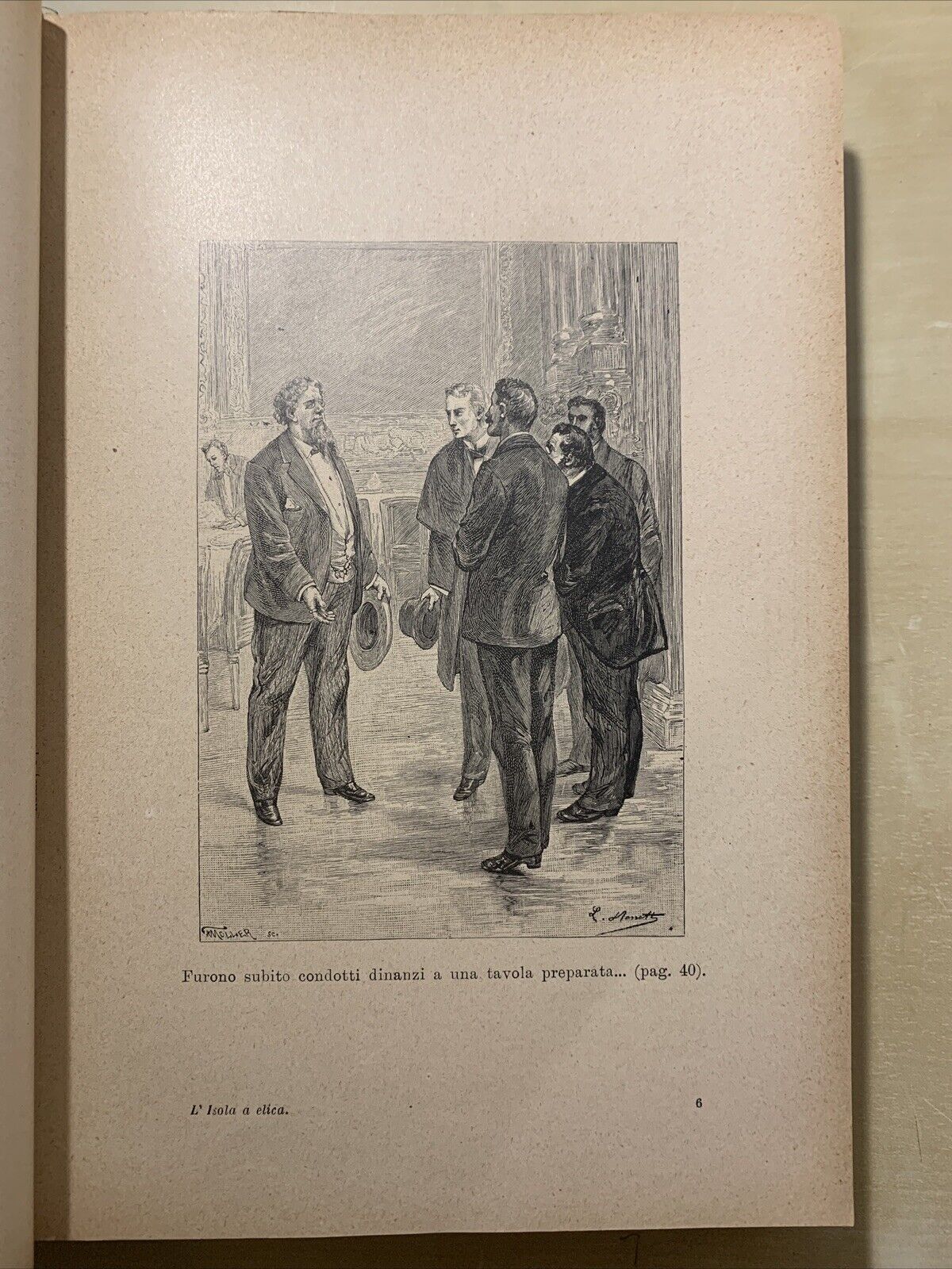 L'ISOLA A ELICA - Giulio Verne, 2 parti in un volume. Con Incisioni di pregio