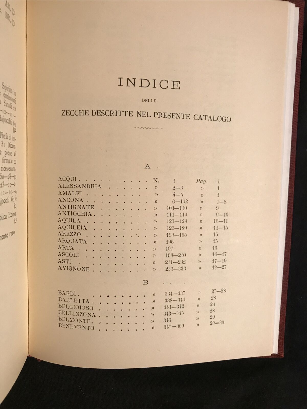 CATALOGO DELLE MONETE ITALIANE medioevali e moderne Cav. G. Rossi -A. FORNI ED.