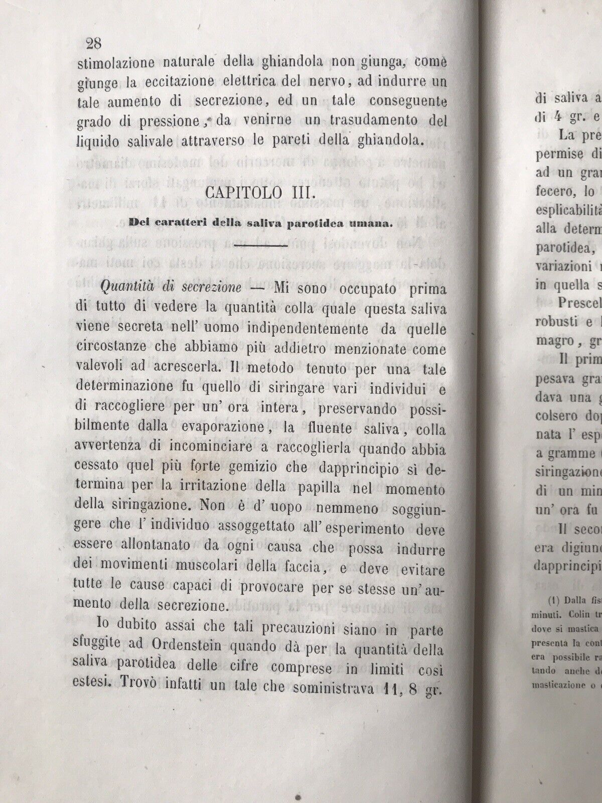 LA SALIVA UMANA, Eusebio Ohel 1864. **MEDICINA - MOLTO RARO INTROVABILE**