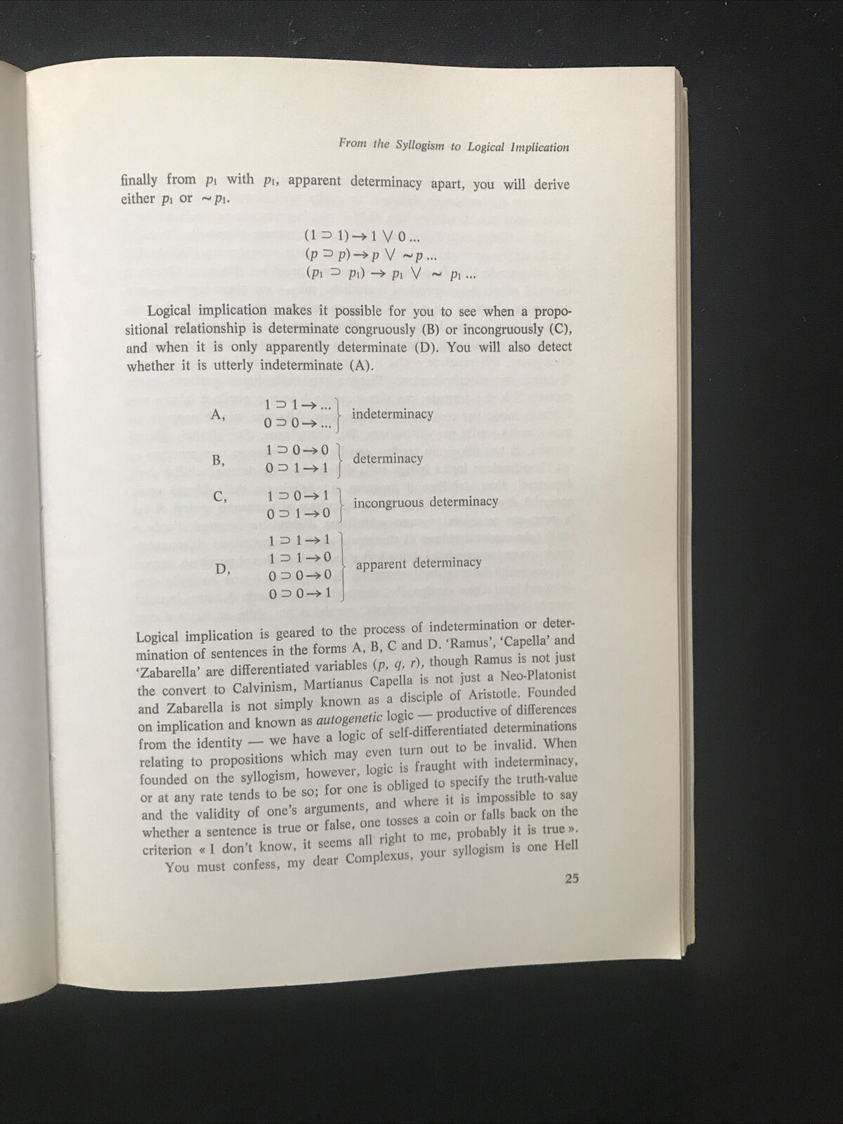 Implicazione endometria universo del discorso - Franco Spisani 1977 #