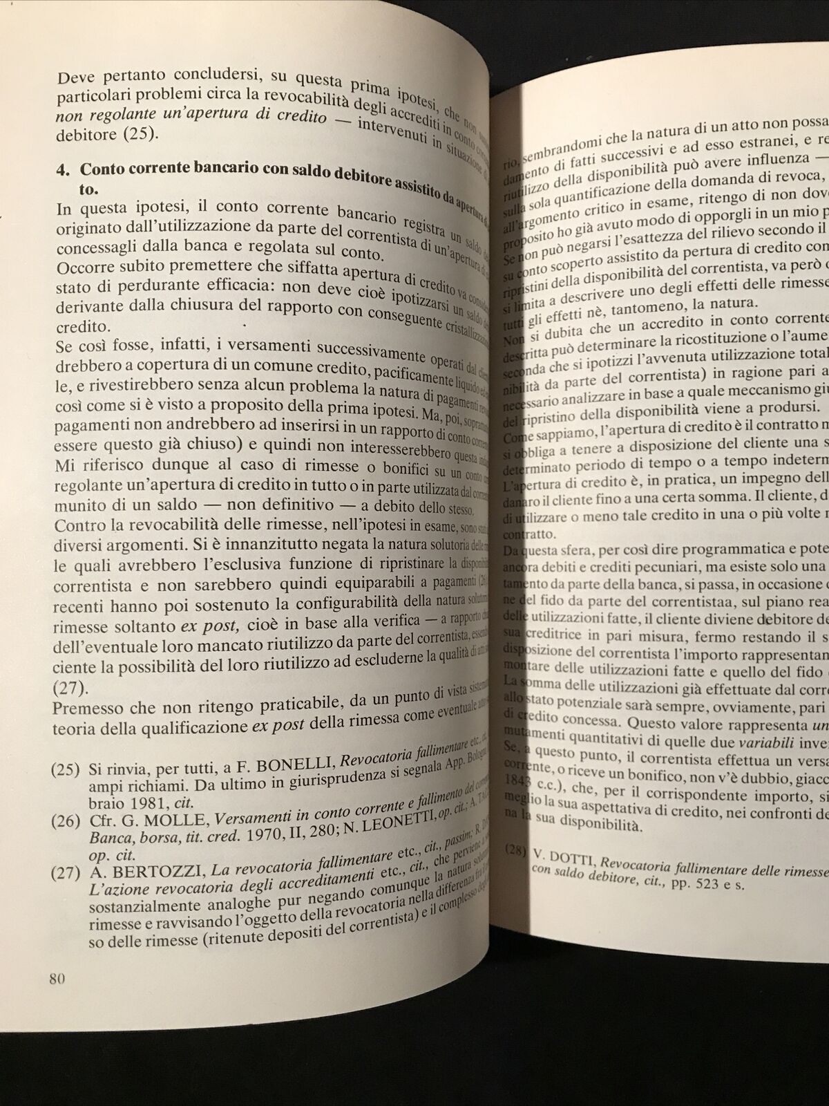 PROCEDURE CONCORSUALI, Istituto Bancario Italiano IBI Revocatorie istituti credi