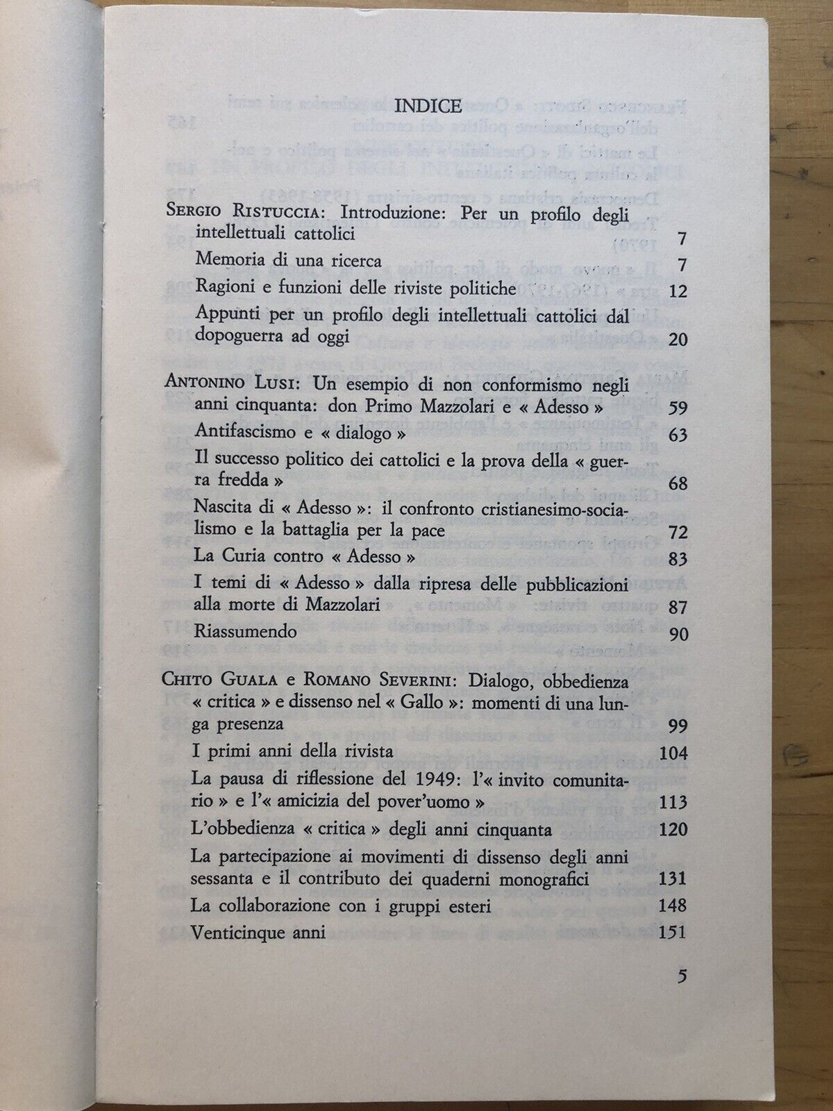 Intellettuali cattolici tra riformismo e dissenso, Sergio Ristuccia 1975