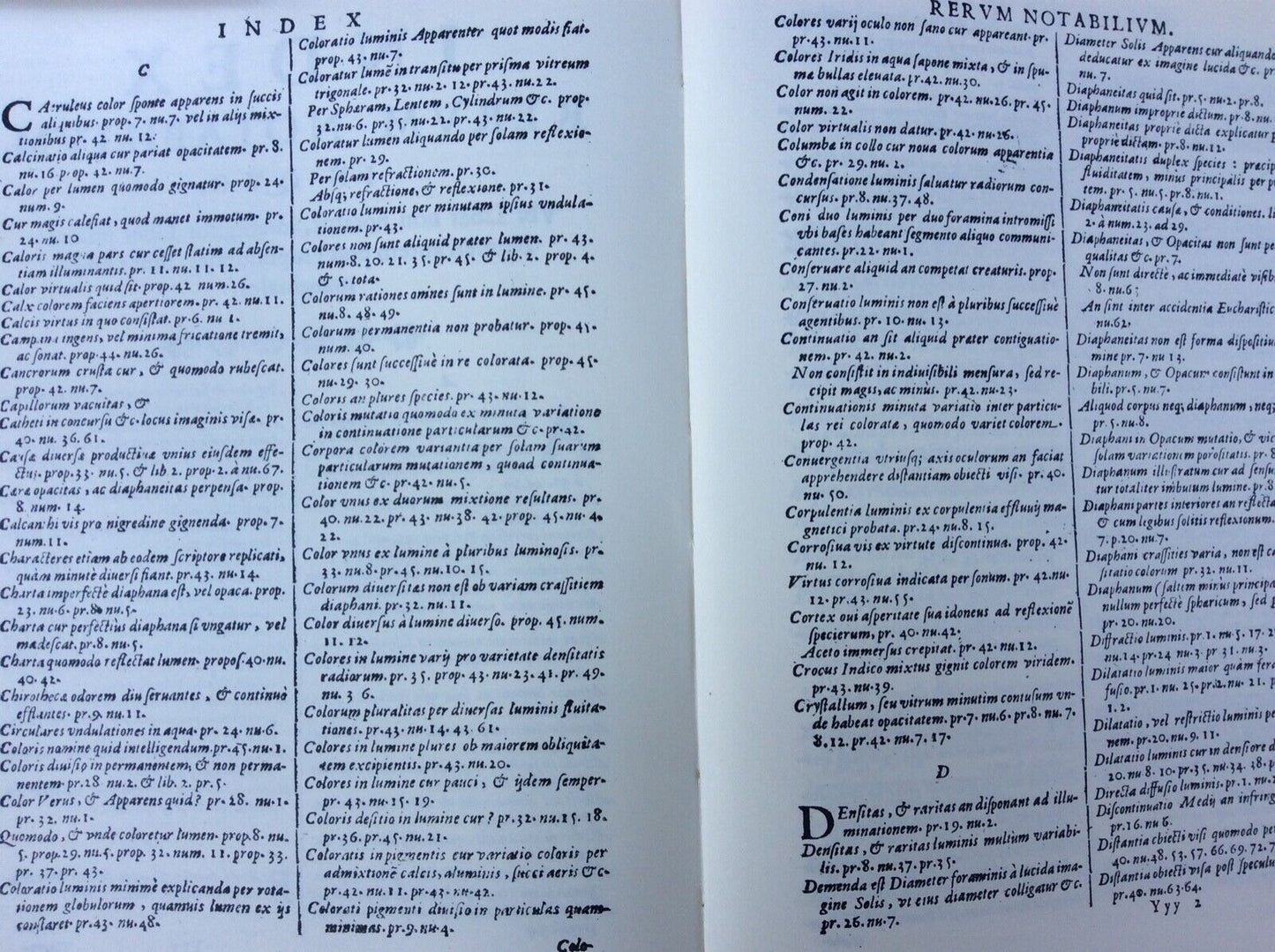 PHYSICO-MATHESIS DE LUMINE, COLORIBUS, ET IRIDE. GRIMALDI. Anastatica Forni
