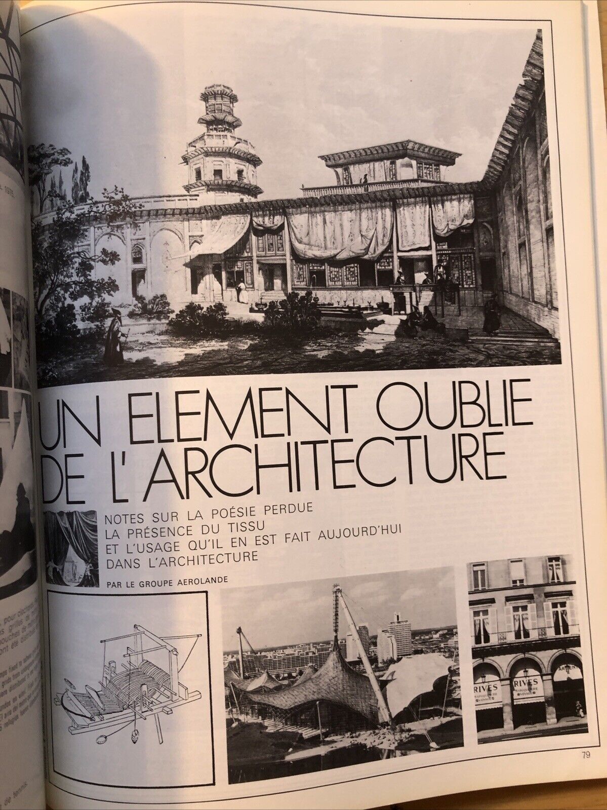 Techniques & Architecture - Architectures textiles, structures gonflabes 1975