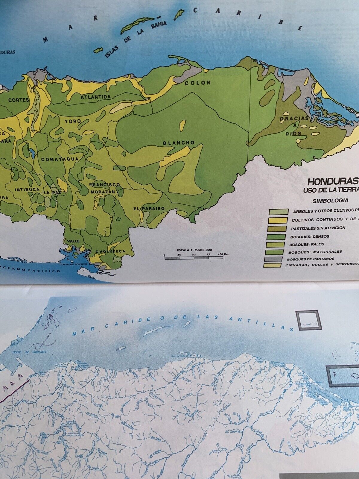 Atlas Geografico de Honduras. ediciones Ramses